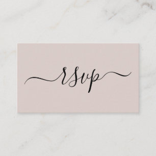 Tarjeta De Recepción Sencilla y moderna boda RSVP