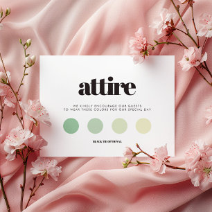 Tarjeta De Recepción Sencillo atuendo elegante y Boda de moda