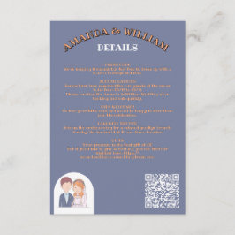 Tarjeta De Recepción Sencillo, Personalizado-Iike Cónyuges Ilustracion