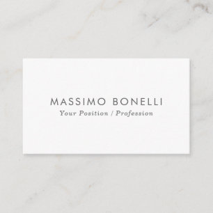 Tarjeta De Recepción Sencillo Plano Minimalista Elegante Moderno Blanco