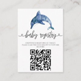 Tarjeta De Recepción Seo Life Dolphin Baby Ducha