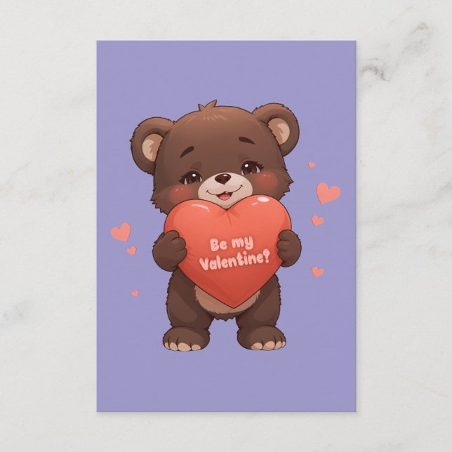 Tarjeta De Recepción ¿Ser mi Valentine? (Anverso)