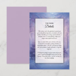 Tarjeta De Recepción Serenata de Nevada de Invierno a la Lavanda