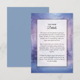 Tarjeta De Recepción Serenata de Nevada de Invierno de Lavanda