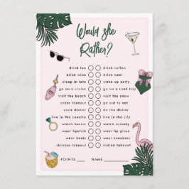 Tarjeta De Recepción Sería Más Bien Retro Resort Bachelorette