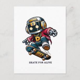 Tarjeta De Recepción Serie de Skate al Estilo Callejero