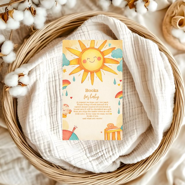 Tarjeta De Recepción Sexo Sunshine Boho Neutral Libros Solares para el  (Subido por el creador)