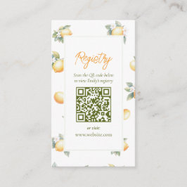 Tarjeta De Recepción She Found Her Main Squeeze Bridal Shower Registry