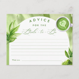 Tarjeta De Recepción She Found Her Perfect Matcha Bridal Shower Advice