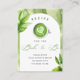Tarjeta De Recepción She Found Her Perfect Matcha Bridal Shower Recipe