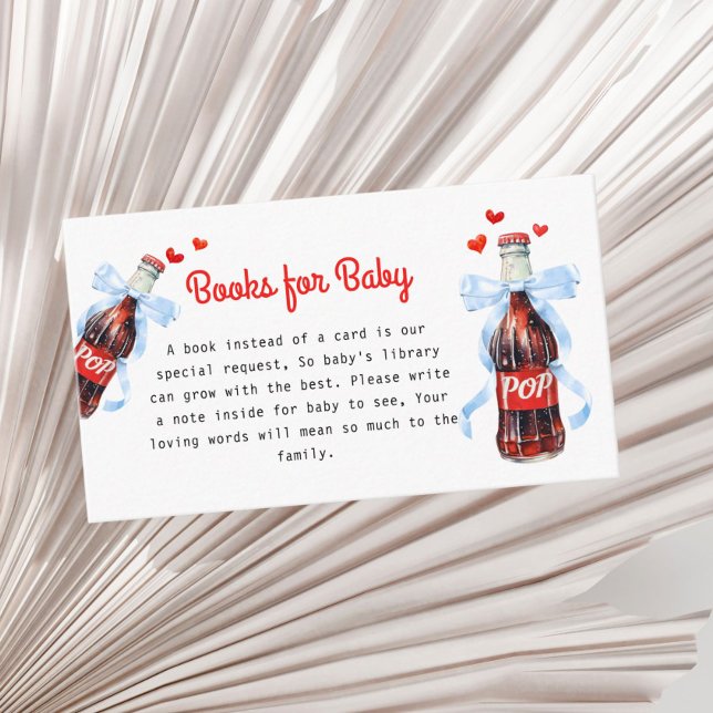 Tarjeta De Recepción She's Ready to Pop Baby Shower Books for Baby (She's Ready to pop Books for Baby Insert Card)