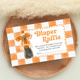 Tarjeta De Recepción She's Ready to Pop Baby Shower Diaper Raffle