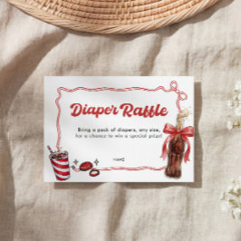 Tarjeta De Recepción She's Ready to Pop Diaper Raffle 