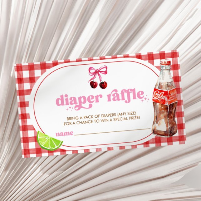 Tarjeta De Recepción She's Ready To Pop Soda Baby Shower Diaper Raffle (Subido por el creador)