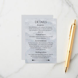 Tarjeta De Recepción Shimmering Filigree Details Card 