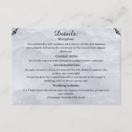 Tarjeta De Recepción Shimmering Filigree Enclosure Card