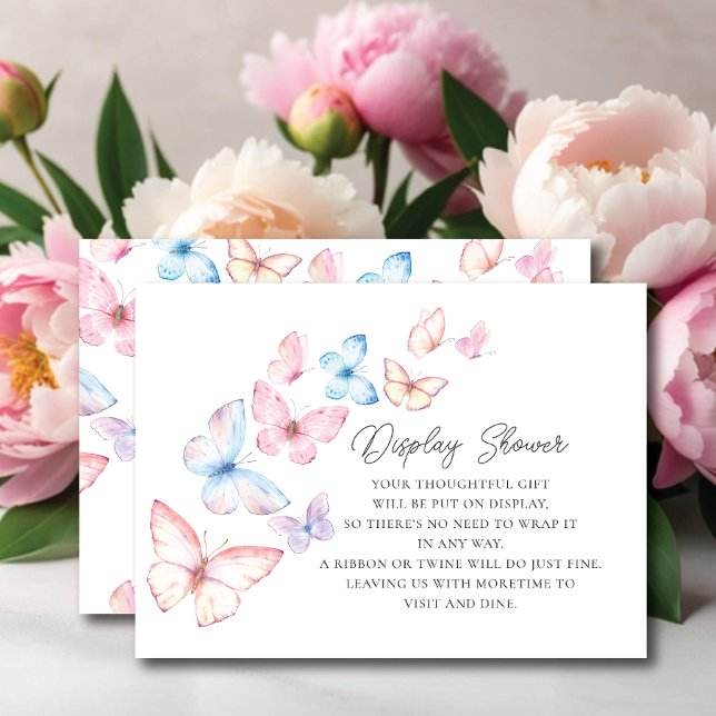 Tarjeta De Recepción Shower de visualización de mariposas caprichosas (Subido por el creador)