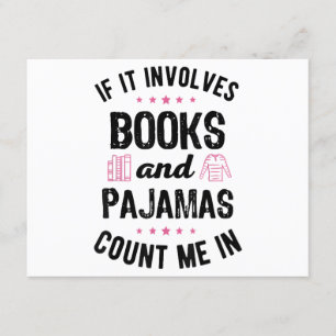 Tarjeta De Recepción Si involucra libros y libros de pijamas, mucho más