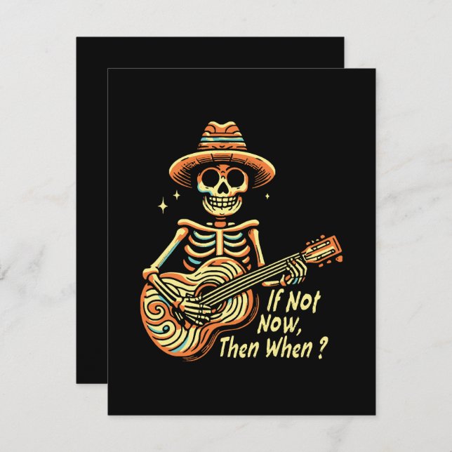 Tarjeta De Recepción Si No Ahora, Entonces Cuándo (Anverso / Reverso)