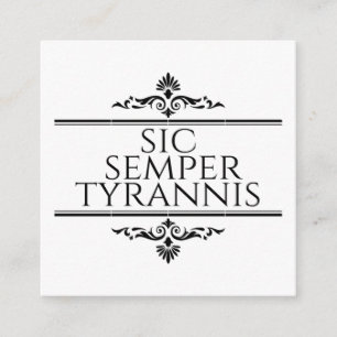 Tarjeta De Recepción Sic Semper Tyrannis