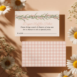 Tarjeta De Recepción Silly Goose Baby Shower Diaper Raffle