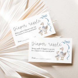 Tarjeta De Recepción Silly Goose Baby Shower Diaper Raffle