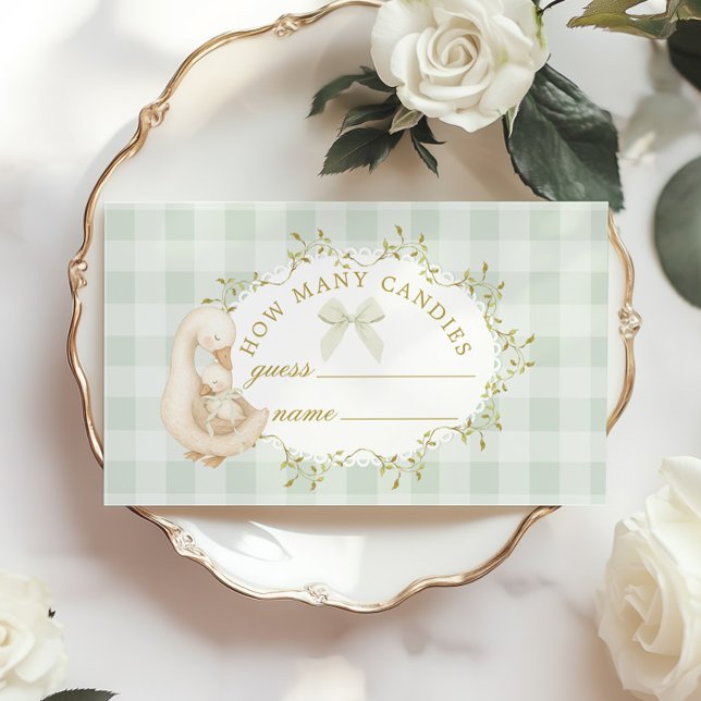 Tarjeta De Recepción Silly Goose How many Candies Guessing game Sage (Subido por el creador)