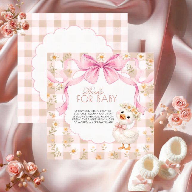 Tarjeta De Recepción Silly Goose Pink Gingham Daisy Books for Baby (Subido por el creador)