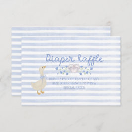 Tarjeta De Recepción Silly Little Goose Baby Shower Diaper Raffle