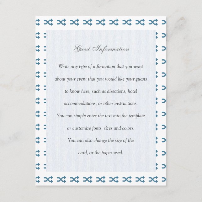 Tarjeta De Recepción Símbolo de barrido (Anverso)