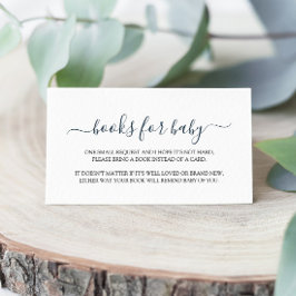 Tarjeta De Recepción Simple Baby Shower Book for Baby