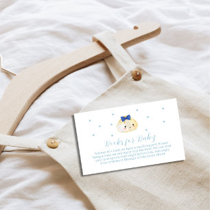 Tarjeta De Recepción Simple Boy Little Dumpling Books Para Baby Shower