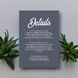 Tarjeta De Recepción Simple caligrafía moderna Elegante matrimonio eleg