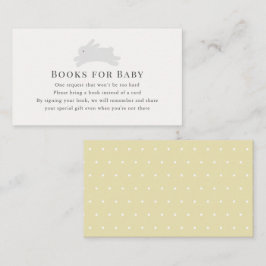 Tarjeta De Recepción Simple Jumping Bunny Book Request Enclosure Card