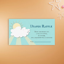 Simple Little Sunshine Baby Shower Diaper Raffle