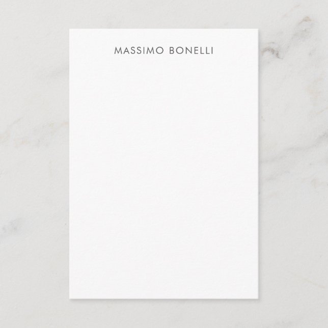 Tarjeta De Recepción Simple Llano Moderno Elegante  (Anverso)