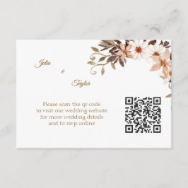 Tarjeta De Recepción Simple Minimal Enclosure Card