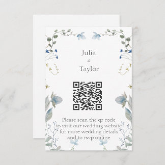 Tarjeta De Recepción Simple Minimal Enclosure Card