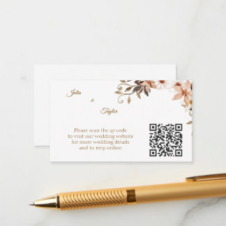 Tarjeta De Recepción Simple Minimal Enclosure Card