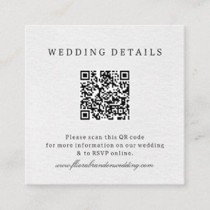 Tarjeta De Recepción Simple Minimalista moderno Eucalyptus Olive Boda