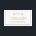 Tarjeta De Recepción Simple Monograma de Oro Antiguo Elegante Boda<br><div class="desc">Simple tarjeta de gabinete boda pequeña con un diseño moderno y elegante con sus detalles rodeados por un borde delgado y su monograma en la parte posterior. Todos los elementos de diseño están en oro falso y pueden cambiarse en la herramienta de edición de diseño. Una moda y un diseño...</div>