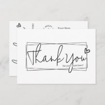 Simple y moderno código QR de script, gracias