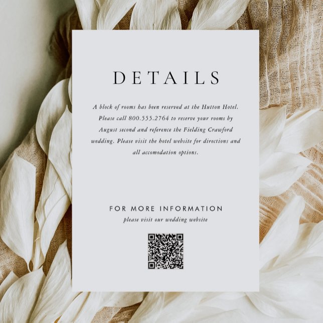 Tarjeta De Recepción Simple y moderno Monograma Elegante Boda (Subido por el creador)