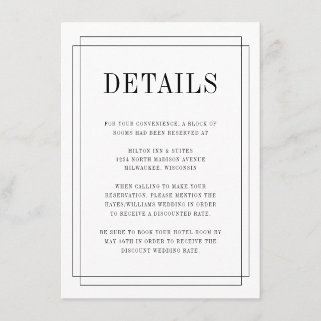 Tarjeta De Recepción simplemente enamorada (Anverso)