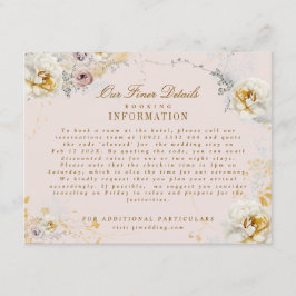 Tarjeta De Recepción sincera corona botánica romántica boda boho