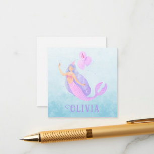 Tarjeta De Recepción Sirena bajo el mar Chica de cumpleaños edad Fiesta