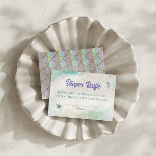 Tarjeta De Recepción Sirena de Pañal Niebla Oceánica Niña
