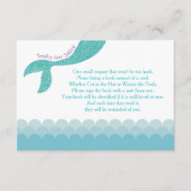 Sirena trae un inserto de libro, libros para tarje