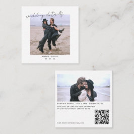 Tarjeta De Recepción Sitio web boda Código QR Matrimonio fotográfico mí