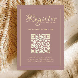 Tarjeta De Recepción Sitio web boda Elegant Gold Typography RSVP